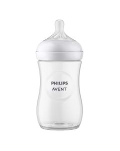 Philips Avent Biberón Natural Response│con válvula anticólicos│9 oz/260 ml│1 m+│Flujo 3 Medio│1 pzs│SCY903/01