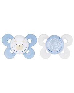 CHICCO, Set de Chupón para Bebé PhysioForma Comfort, 0 a 6 meses, Color Azul