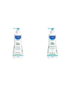 Mustela, Hydra Bebé Loción Hidratante Corporal con Aguacate Orgánico para cuerpo de Bebés y niños +, Gel de Baño Suave para cara, cuerpo y cabello de Bebés y niños