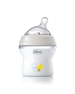 CHICCO, Biberón Natural Feeling, Color Blanco, 150 ml