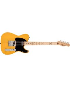 Squier Sonic Telecaster Guitarra eléctrica, con 2 años de garantía, rubio mariposa, diapasón de arce