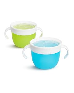 Munchkin 2 Recipientes para Snack, Azul/ Verde