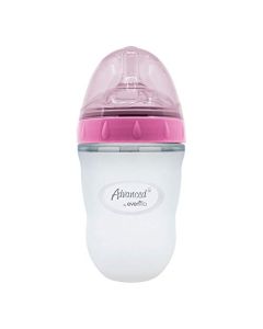 Advanced by Evenflo, Biberón Soft & Natural, silicón, color rosa, 6oz, MEX