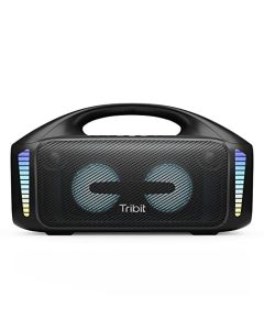 Tribit StormBox Blast Bocina Bluetooth portátil: Sonido estéreo Fuerte de 90 W con XBass, a IPX7 con luz LED, PowerBank, Bluetooth 5.3 y TWS, Ecualizador Personalizado, t 30 Horas