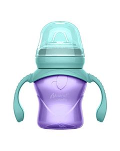 Advanced by Evenflo, Taza Entrenadora Antiderrames, Boquilla con Ultra Suavidad, 5oz/150ml, 1 pieza, el color y diseño puede variar, MEX.