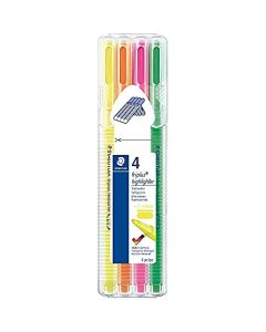 Staedtler Triplus Textsurfer Subrayador, juego de 4 colores (362 SB4)