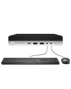 HP EliteDesk 705 G4 Mini computadora de Escritorio, AMD Quad-Core Ryzen 5 Pro 2400GE hasta 3.8 GHz, 16 GB DDR4 RAM, 512 GB SSD, Tipo-C, Windows 10 Pro (Reacondicionado)