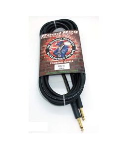 RapcoHorizon Cable para Instrumento HOG Conectores Plug 1/4 Neutrik Dorados, Cable Calibre 20, Cubierta Flexible Negro Mate y Termo Contráctil Negro. (10)