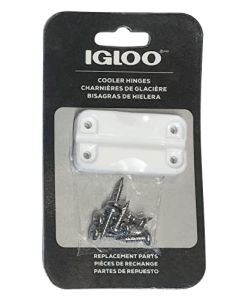 Igloo 24012 - Bisagras de plástico para cofres de Hielo (1 par), Color Blanco, tamaño estándar, contienen inhibidores UV