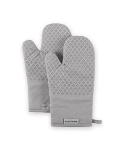 KitchenAid - Juego de Manoplas de Horno asteroide, 7 x 12.5 Pulgadas, Gris, 2 Piezas
