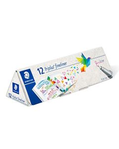 STAEDTLER 334 CPC12 - Bolígrafo de punta fina triplus (12 unidades)
