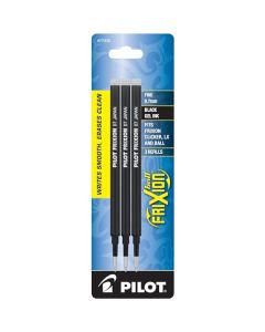 Pilot Frixion – Bolígrafo de tinta de gel, Negro, Paquete con 3 unidades (Fine Point)
