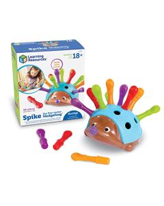 Learning Resources Spike The Fine Motor Hedgehog - 14 Piezas, Edades 18+ Meses Juguetes de Desarrollo Temprano, Juguetes Educativos para niños, Juguetes Sensoriales para Niños
