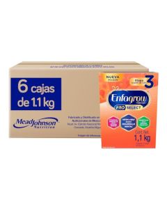 Enfagrow Premium Pro Select Etapa 3, Alimento a base de leche para niños a partir de 1 año, Pack 6.6 kg