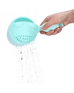 Hztyyier Champú para bebé Taza de Enjuague Cascada Enjuagadora Taza de baño Lavado de Cabello para niños Protección de lavado de Ojos para niños (Verde)