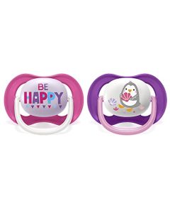 Philips Avent Chupón Ultra Air Collection│Ortodóntico│con Caja Esterilizadora│Happ/Peng│6-18 m│2 pzs│SCF080/22
