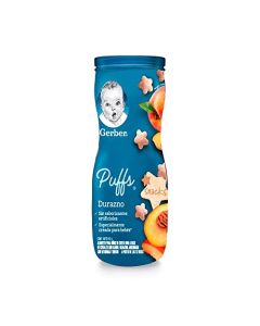 Snacks GERBER® Puff Etapa 3 Durazno Bote 42g