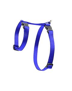 Lupine 1/2" Blue H-Style Pet Harness, Azul Royal, 1/2"W; 9-14" Girth