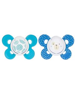 CHICCO, Set de Chupón para Bebé PhysioForma Comfort, 6 a 16 meses, Color Azul