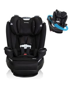Evenflo Gold Revolve360 - Asiento giratorio para coche todo en uno con SensorSafe (color negro ónix)