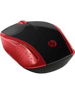 HP Mouse Inalámbrico HP 200, Conectividad de 10 mts, 2.4 GHz, Windows/MAC OS, Ambidiestro, Rojo (2HU82AA)