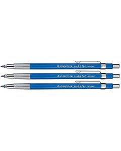 Staedtler Mars 780 - Lápiz mecánico técnico, 2 mm 780BK (paquete de 3)