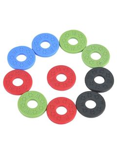 RiToEasysports 10pcs Muti-Color Rubber Strap Locks Buckle Protector Accesorio de Instrumento Musical para bajo de Guitarra. Accesorios De Bajo Eléctrico Cerradura Para Guitarra Correas Para Bajo