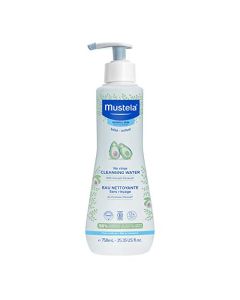 Mustela Baby Cleansing Water - No-Rinse Micellar Water - with Natural Avocado & Aloe Vera - for Baby's Face, Body & Diaper – 25.35 fl. oz.