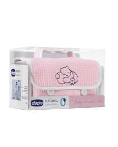 Chicco Natural Sensation Set de regalo Rosa cosméticos para bebé. Crema, shampoo, antirozaduras y toallitas húmedas