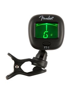 Fender FT-1 Pro Clip On Tuner para Guitarra Acústica, Guitarra eléctrica, ukelele, mandolina, violín,, Viola, Cello, mandola, de graves y Banjo
