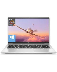HP EliteBook 845 G8 Laptop, visualización FHD de 14 pulgadas (1920 x 1080), AMD Ryzen 5 Pro 5650U, 16 GB DDR4 RAM, 256 GB SSD, cámara web, FP desbloqueo retroiluminado KB, HDMI, Windows 10 Pro-64-Bit