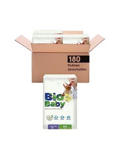 Bio Baby Pañal Talla 5 X Grande 180 pañales