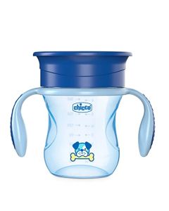 CHICCO, Vaso Entrenador Perfect Cup 360, 12m+ Color Azul