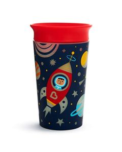 Munchkin Miracle - Taza de desayuno (360 grados, brilla en la oscuridad), color rojo