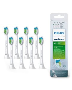 Philips Sonicare - Cabezales de BrushSync blancos blanqueadores óptimos (compatibles con todos los mangos Philips Sonicare), paquete de 8