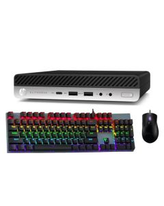 HP EliteDesk 705 G4 Mini computadora de computadora, AMD Quad-Core Ryzen 5 2400GE hasta 3,8 GHz, 16 GB DDR4 RAM, 512 GB SSD, Teclado, Mouse, Windows 10 Pro (reacondicionado)