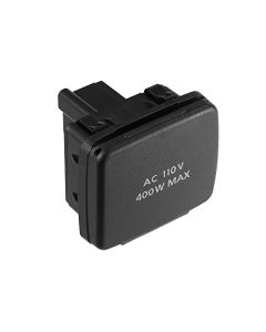 X AUTOHAUX FL3Z-19N236-A - Ajuste para Ford F-150 2015 2016 Consola central Enchufe de toma de corriente trasera 110 V 400 W Toma de corriente CA trasera