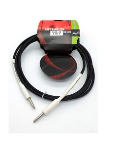 RapcoHorizon Cable p/Instrumento SG4S-10, 3.04 mtrs. Conectores Plug 1/4 - Plug 1/4 Swichcraft, Cable Calibre 20, Cubierta Flexible Negro Mate y Termo contráctil (color disponible) en cada conector.