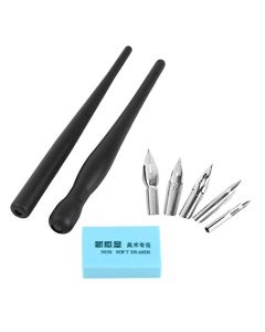 Yosoo 1 set Cartoon Comic Pluma de Inmersión Kit, MANGA Dibujos Animados Cómico Dibujo de Pintura de Herramientas de Pintura con 2 bolígrafos y 5 puntas