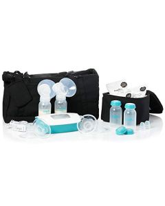 Evenflo Feeding Hospital Strength Deluxe - Bomba eléctrica doble con 32 ajustes - Accesorios adicionales incluidos