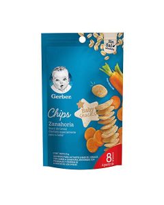 Snacks Gerber Chips Etapa 3 Zanahoria Bolsa 25g