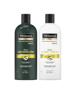 TRESemme Acondicionador sin parabenos Detox Hidratación con aguacate y macadamia 715 ml + Tresemmé Shampoo sin parabenos y sin colorantes Detox Hidratación con aguacate y macadamia 715 ml