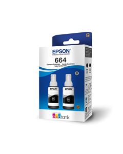 Epson Ecofit Botellas de Tinta Color Negro T664 2 Unidades