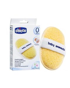 Chicco Guante de esponja Baby Moments, Amarillo