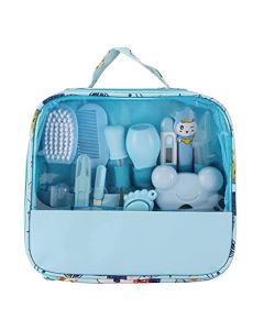Mrisata - Juego de 13 Piezas de Aseo para Recién Nacidos, Kit de Cuidado de Bebés, Accesorios Esenciales para el Cuidado de la Salud para Viajes en Casa, Cuidado de la Salud y Kit (A)
