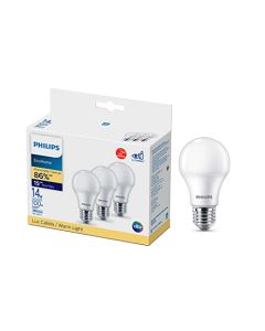 Philips LED Focos 3 Pack Ecohome 14 Watts Luz Calida