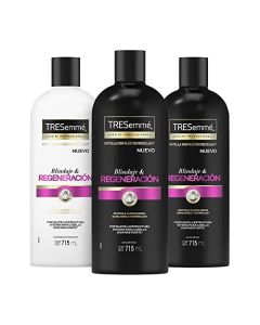 3pack Tresemmé (2 Shampoo Blindaje y Regeneración 715ml + 1 Acondicionador Blindaje y Regeneración 715ml)