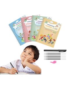 Libros mágicos de escritura a mano libro de práctica, caligrafía mágica que puede ser reutilizado a mano escritura Copybook libro de rastreo