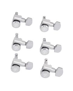 Fender - Afinadores de guitarra Stratocaster, cromo pulido, afinadores de guitarra para mano derecha, 1.7 x 10 x 4.5 pulgadas, juego de 6 máquinas de afinación de guitarra