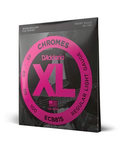 D'Addario Bajo Electrico Cuerdas | Cuerdas Bajo Electrico | Juego de Cuerdas Bajo Electrico | ECB80 XL Chromes Super Light (.040-.095)